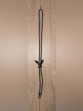 Bronze Eagle Bolo Tie with Black Braided Cord